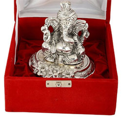Silver Plated Ganesha Idol  to Rajahmundry