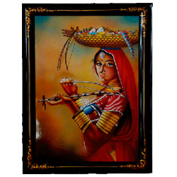 Rural Woman Playing Music to Rajahmundry