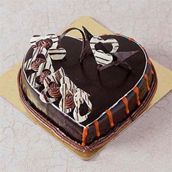1kg Heart Shaped  cake to Rajahmundry