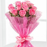 15 Pink roses  to Rajahmundry