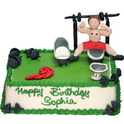 Green Gym Cake 3kg  to Rajahmundry