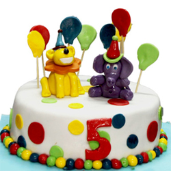 Lion And Elephant Cake 3kg  to Rajahmundry