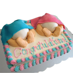 Twins Baby Cake 3kg  to Rajahmundry