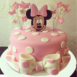 Minnie Mouse Fondant Cake 3kg  to Rajahmundry