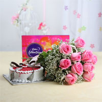 Cake & roses  to Rajahmundry