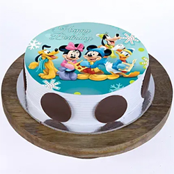 Mickey Clubhouse Photo Cake to Rajahmundry