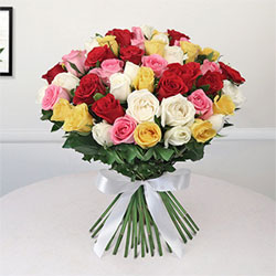 Bunch of 50 Mix Roses to Rajahmundry