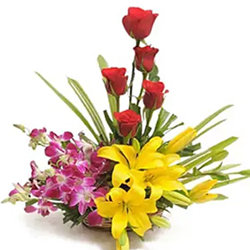 Colourful Blooms Basket to Rajahmundry