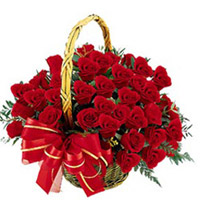 100 red roses Basket to Rajahmundry