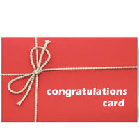 Congratulations card  to Rajahmundry