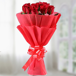 Red roses bunch  to Rajahmundry